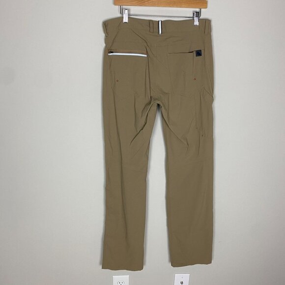 LL Bean Men's Water-Resistant Cresta Hiking Pants Khaki 33x34 Outdoor Camping - Picture 2 of 8
